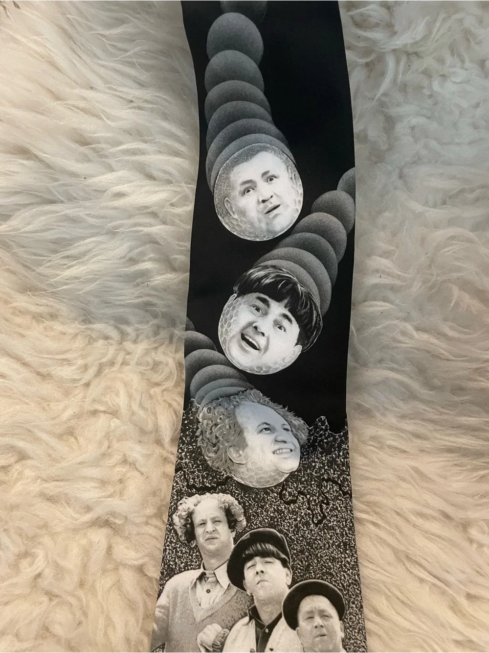 Vintage Ralph Marlin Three Stooges “Golfing Stooges” Tie